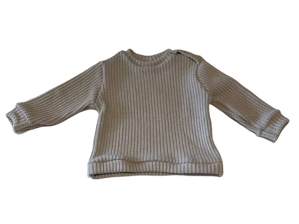 Big knit baby sweater